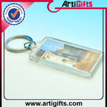 Wholesale cheap custom rectangle blank acrylic key chain